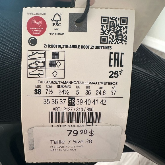 🔥last call! NWT Zara Heeled Mesh boots size 7,5 - Picture 7 of 9